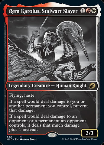 Rem Karolus, Stalwart Slayer (Showcase Eternal Night) [Innistrad: Midnight Hunt] (MID 322)