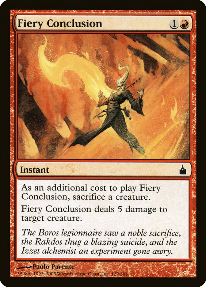 Fiery Conclusion [Ravnica: City of Guilds] (RAV 122)