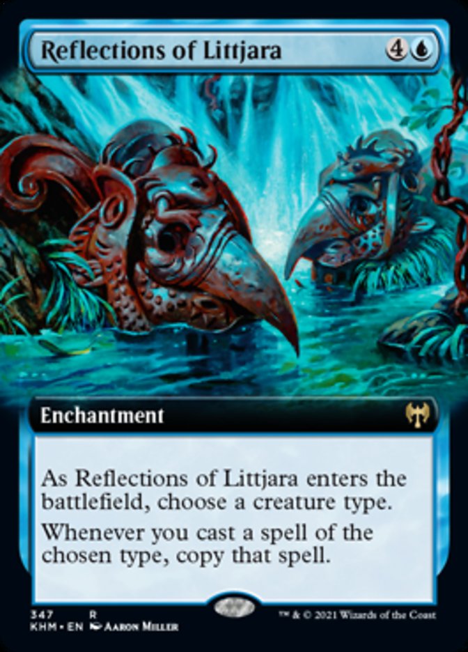 Reflections of Littjara (Extended Art) [Kaldheim] (KHM 347)
