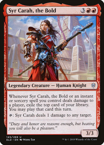 Syr Carah, the Bold [Throne of Eldraine] (ELD 145)