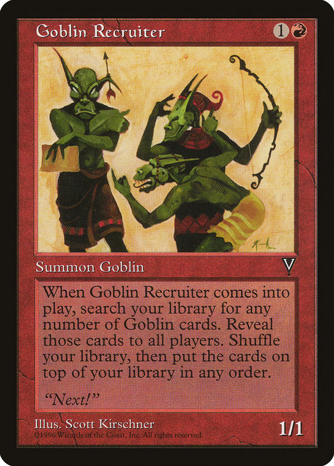 Goblin Recruiter [Visions] (VIS 80)