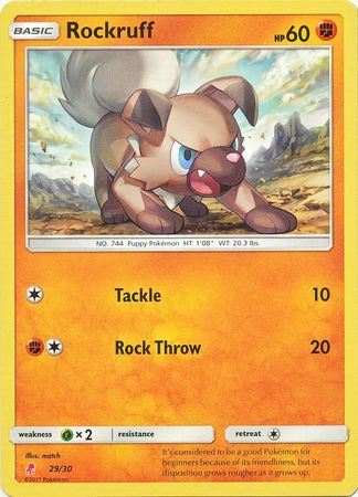 Rockruff (29/30) [Sun & Moon: Trainer Kit - Lycanroc & Alolan Raichu]
