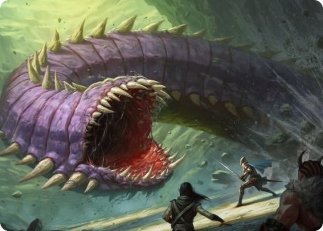 Purple Worm Art Card [Dungeons & Dragons: Adventures in the Forgotten Realms Art Series] (AAFR 3)