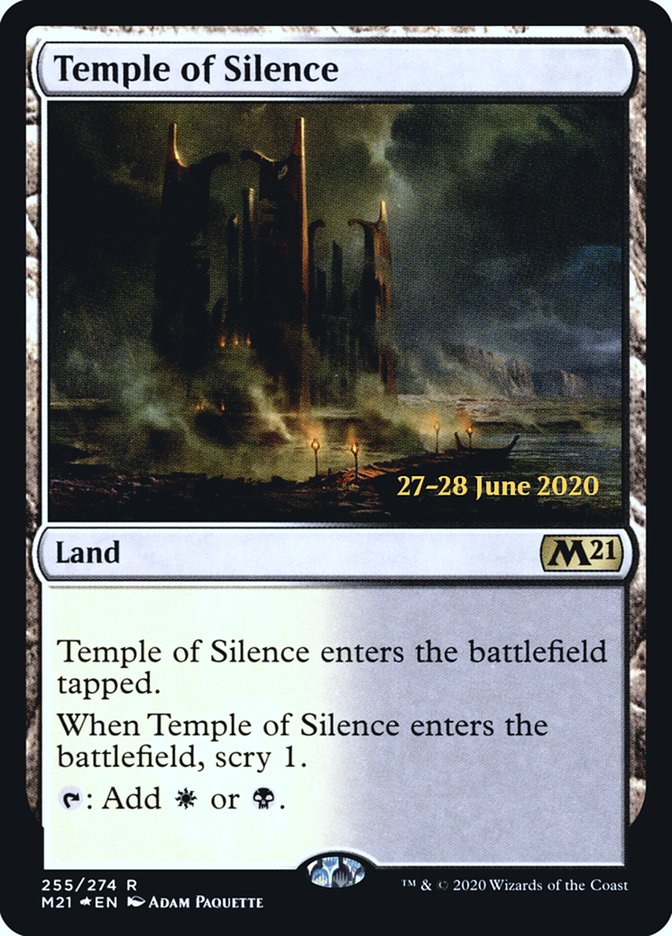 Temple of Silence  [Core Set 2021 Prerelease Promos] (PM21 255S)
