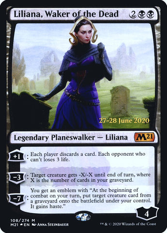 Liliana, Waker of the Dead  [Core Set 2021 Prerelease Promos] (PM21 108S)