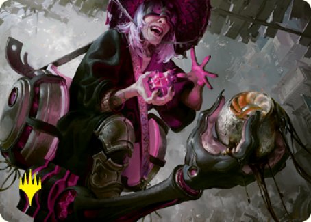 Undercity Scrounger Art Card (Gold-Stamped Signature) [Kamigawa: Neon Dynasty Art Series] (ANEO 42)