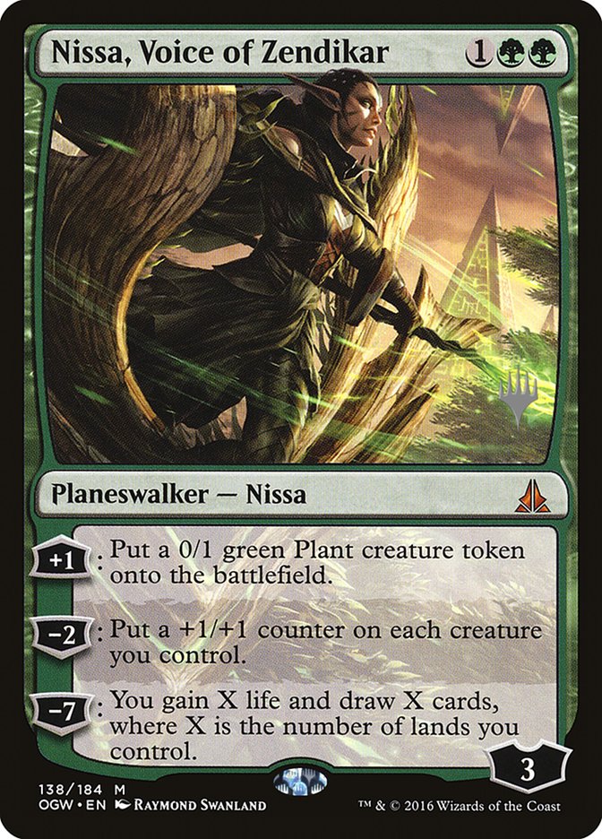 Nissa, Voice of Zendikar (Promo Pack) [Oath of the Gatewatch Promos] (POGW 138P)