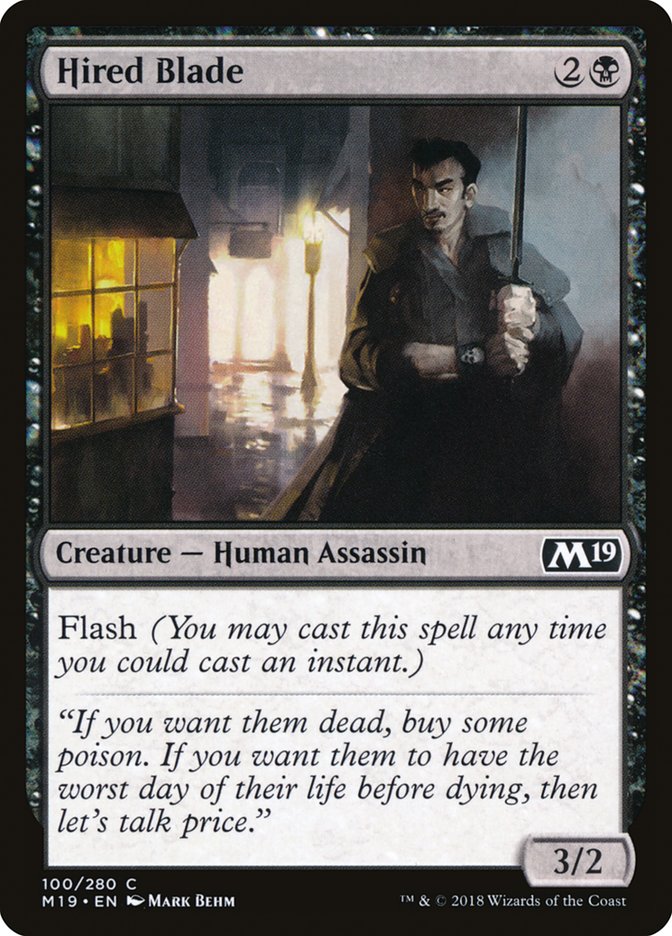 Hired Blade [Core Set 2019] (M19 100)