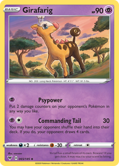 Girafarig (65) [Sword & Shield: Vivid Voltage]