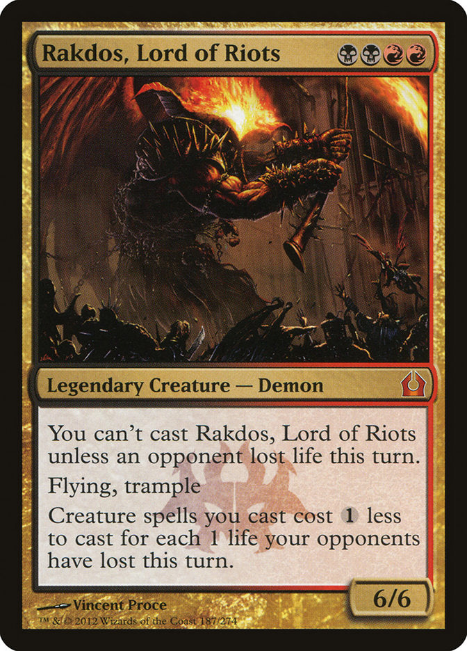 Rakdos, Lord of Riots [Return to Ravnica] (RTR 187)
