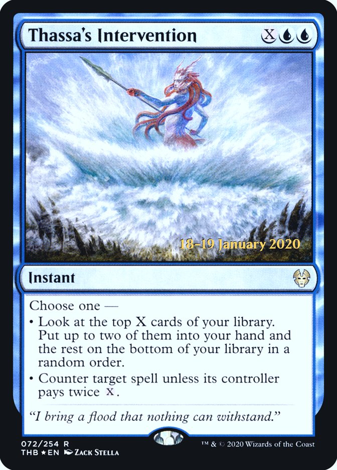 Thassa's Intervention [Theros Beyond Death Prerelease Promos] (PTHB 72S)