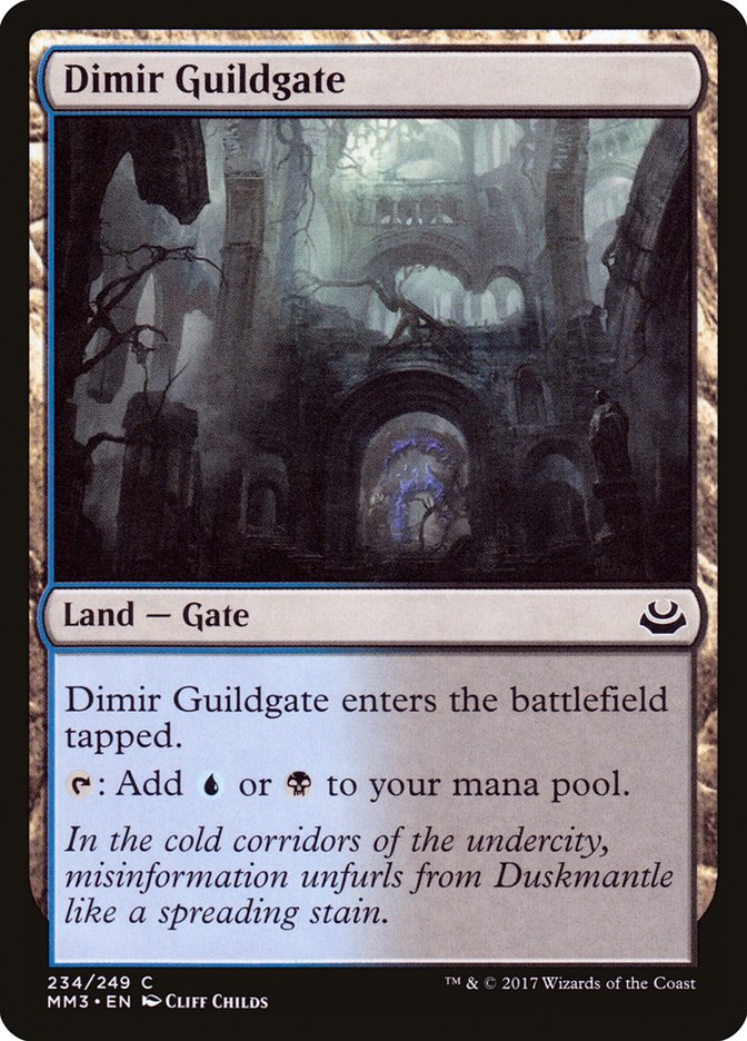 Dimir Guildgate [Modern Masters 2017] (MM3 234)