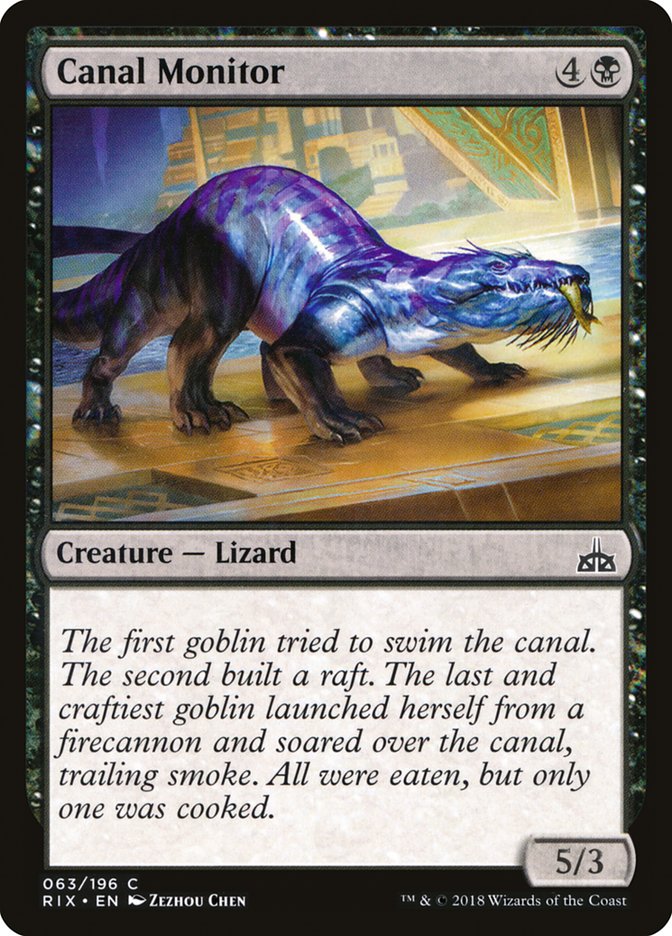 Canal Monitor [Rivals of Ixalan] (RIX 63)