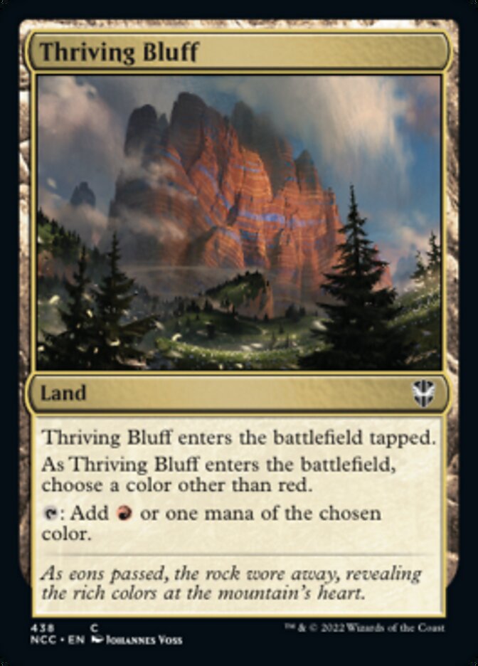 Thriving Bluff [Streets of New Capenna Commander] (NCC 438)