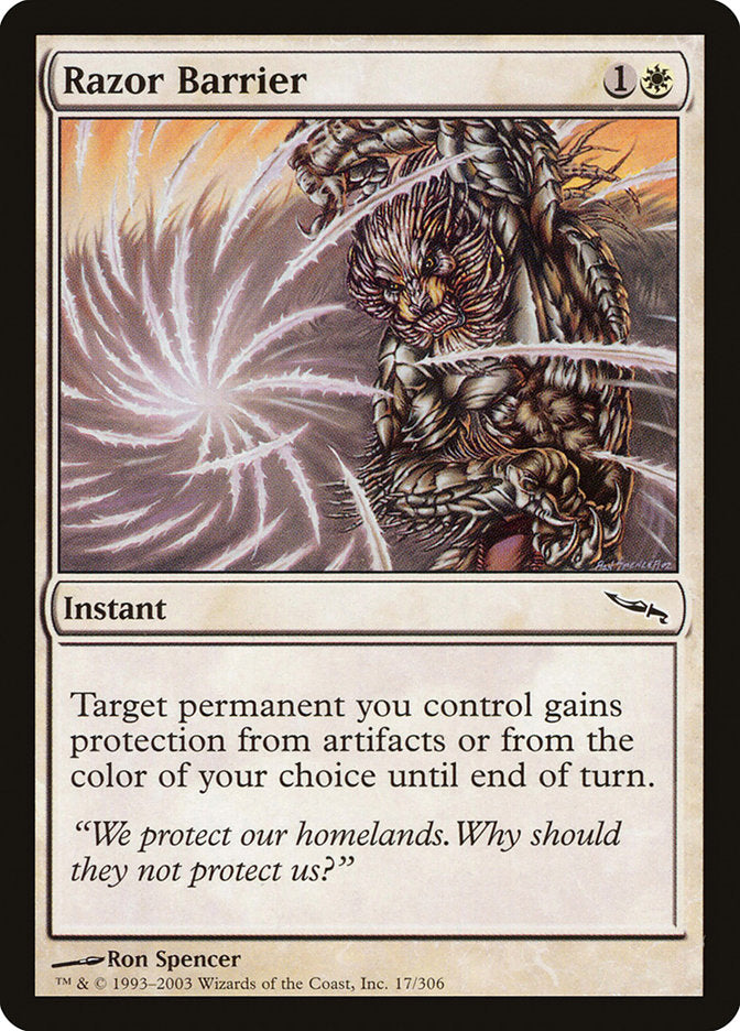Razor Barrier [Mirrodin] (MRD 17)
