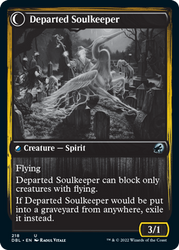 Devoted Grafkeeper // Departed Soulkeeper [Innistrad: Double Feature] (DBL 218)