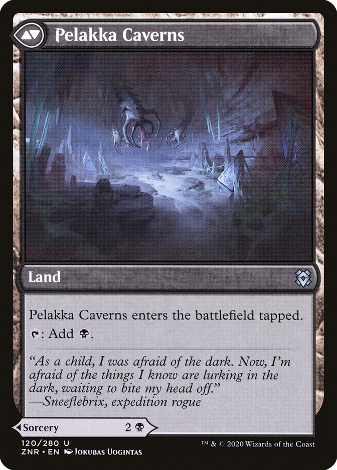 Pelakka Predation // Pelakka Caverns [Zendikar Rising] (ZNR 120)