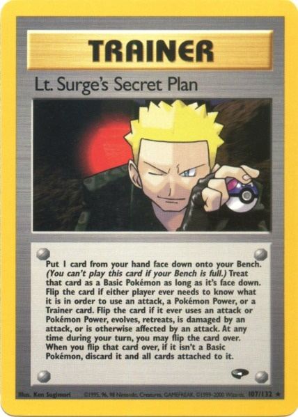 Lt. Surge's Secret Plan (107/132) [Gym Challenge]
