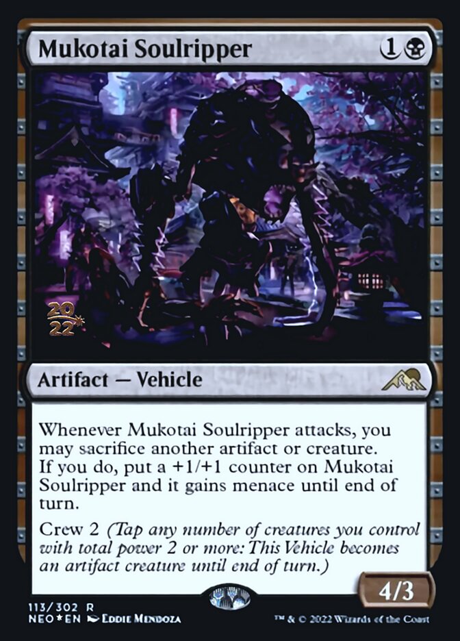 Mukotai Soulripper [Kamigawa: Neon Dynasty Prerelease Promos] (PNEO 113)
