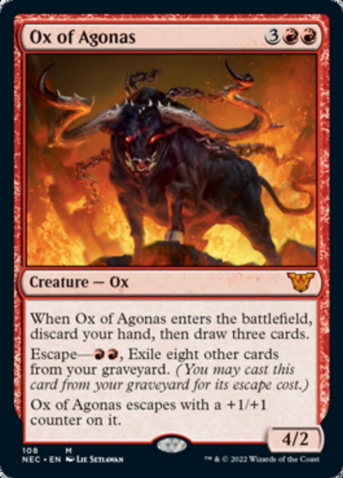Ox of Agonas [Kamigawa: Neon Dynasty Commander] (NEC 108)
