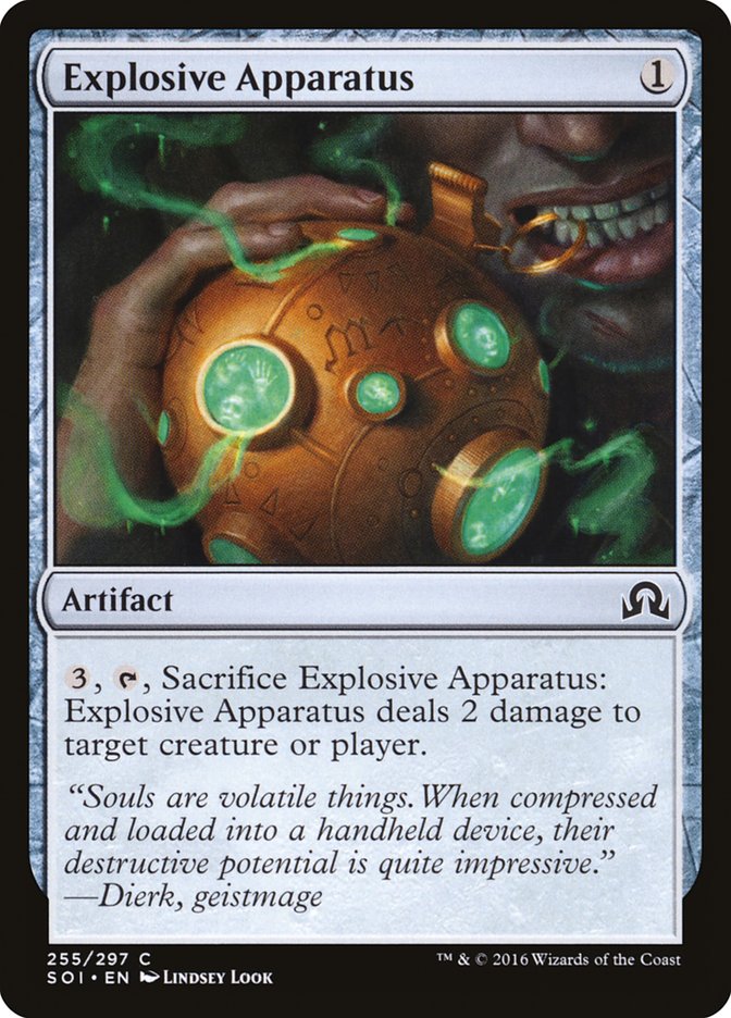 Explosive Apparatus [Shadows over Innistrad] (SOI 255)
