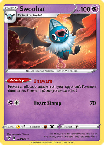 Swoobat (74) [Sword & Shield: Vivid Voltage]