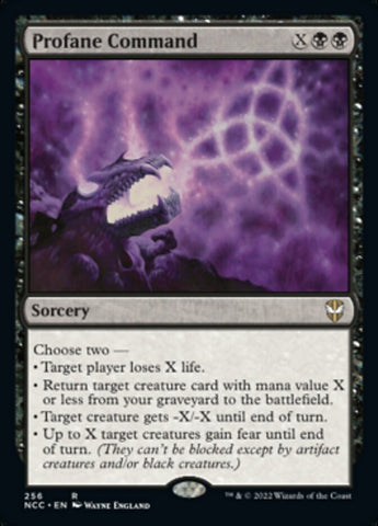 Profane Command [Streets of New Capenna Commander] (NCC 256)