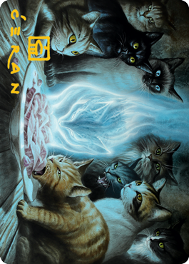 Can't Stay Away Art Card (Gold-Stamped Signature) [Innistrad: Midnight Hunt Art Series] (AMID 56)