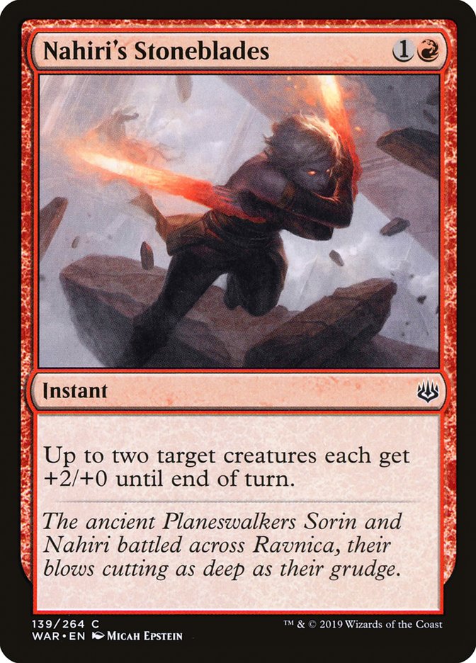 Nahiri's Stoneblades [War of the Spark] (WAR 139)