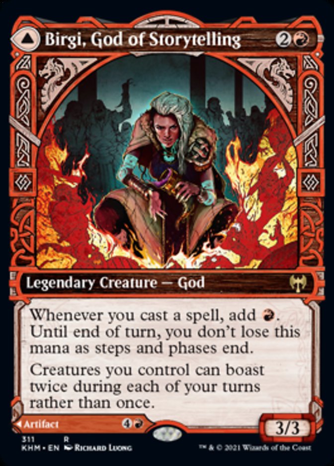 Birgi, God of Storytelling (Showcase) [Kaldheim] (KHM 311)