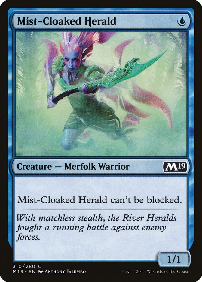 Mist-Cloaked Herald [Core Set 2019] (M19 310)