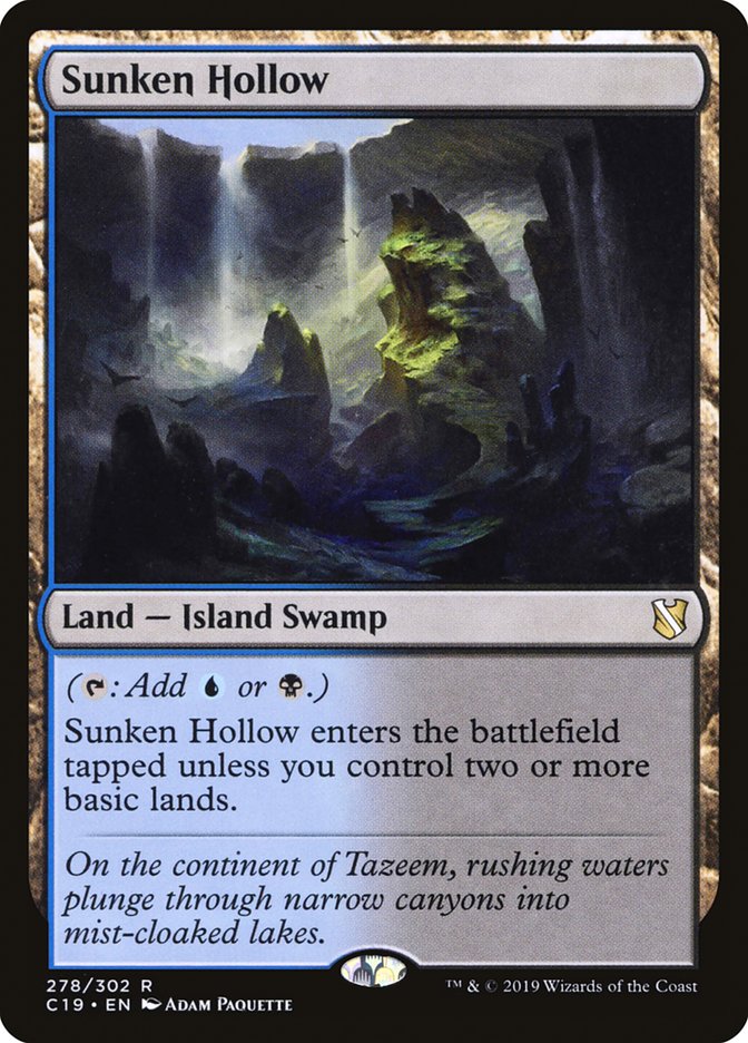 Sunken Hollow [Commander 2019] (C19 278)