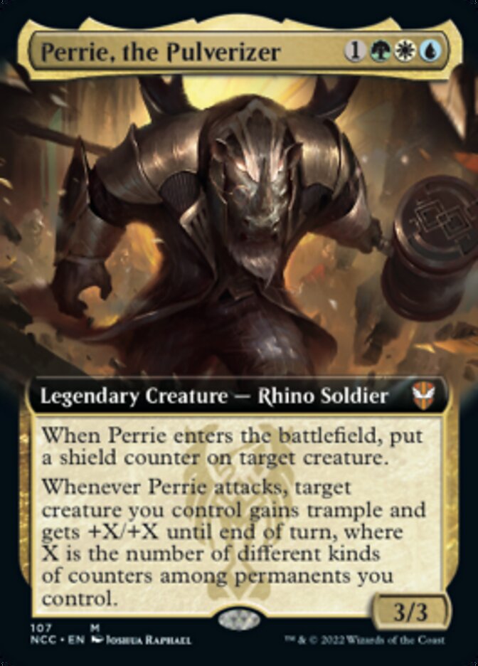 Perrie, the Pulverizer (Extended Art) [Streets of New Capenna Commander] (NCC 107)