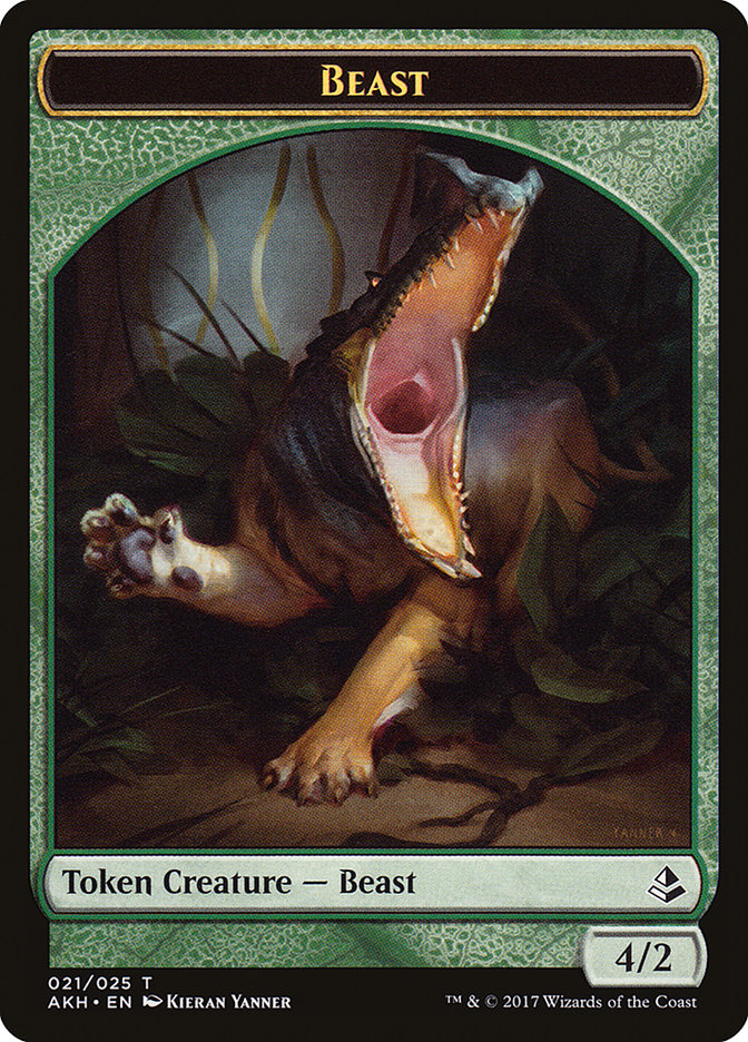 Beast [Amonkhet Tokens] (TAKH 21)