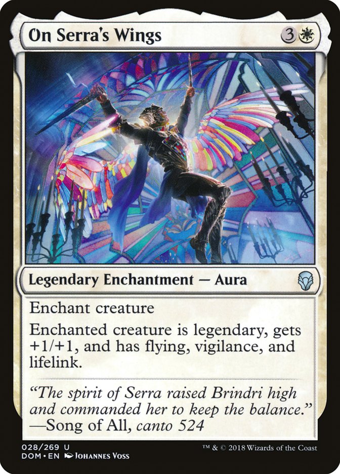 On Serra's Wings [Dominaria] (DOM 28)