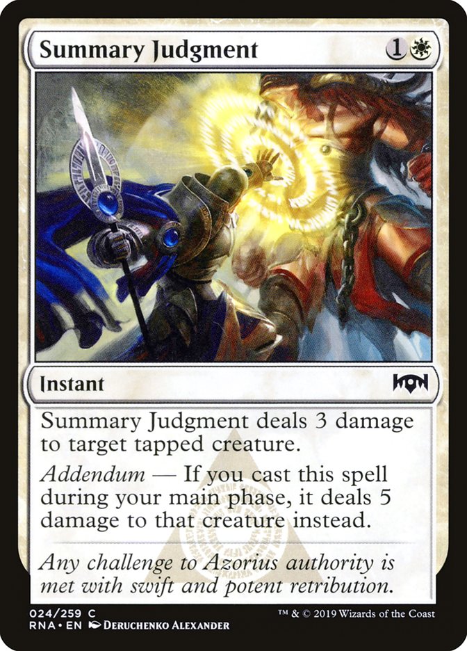 Summary Judgment [Ravnica Allegiance] (RNA 24)