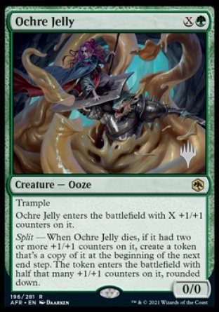 Ochre Jelly (Promo Pack) [Dungeons & Dragons: Adventures in the Forgotten Realms Promos] (PAFR 196)