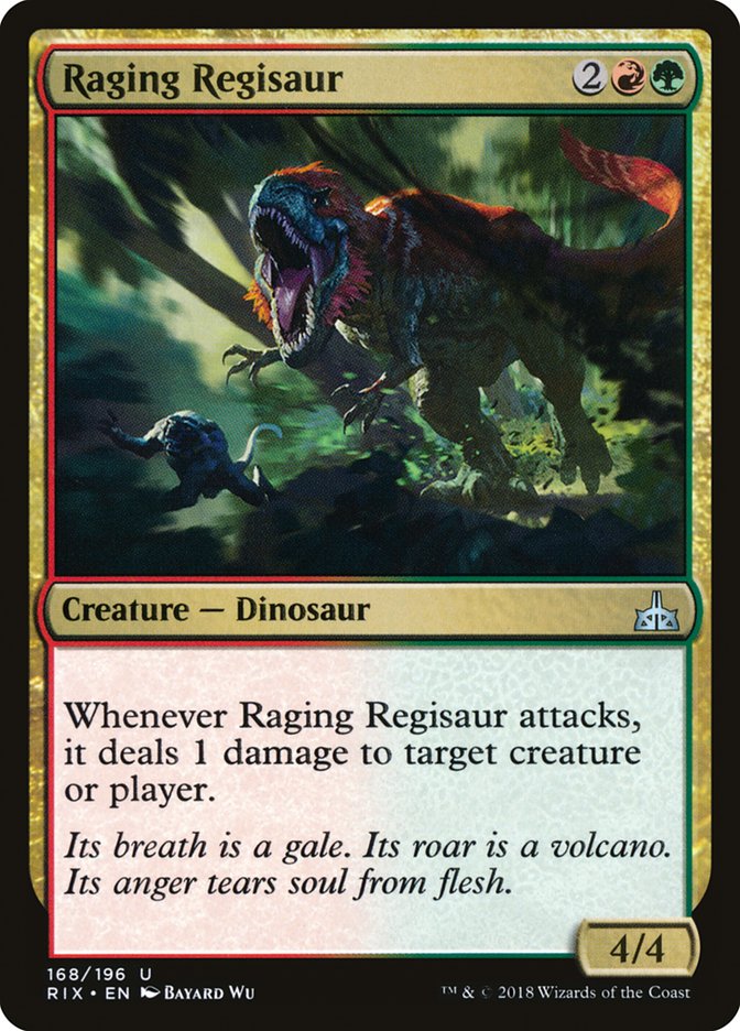Raging Regisaur [Rivals of Ixalan] (RIX 168)