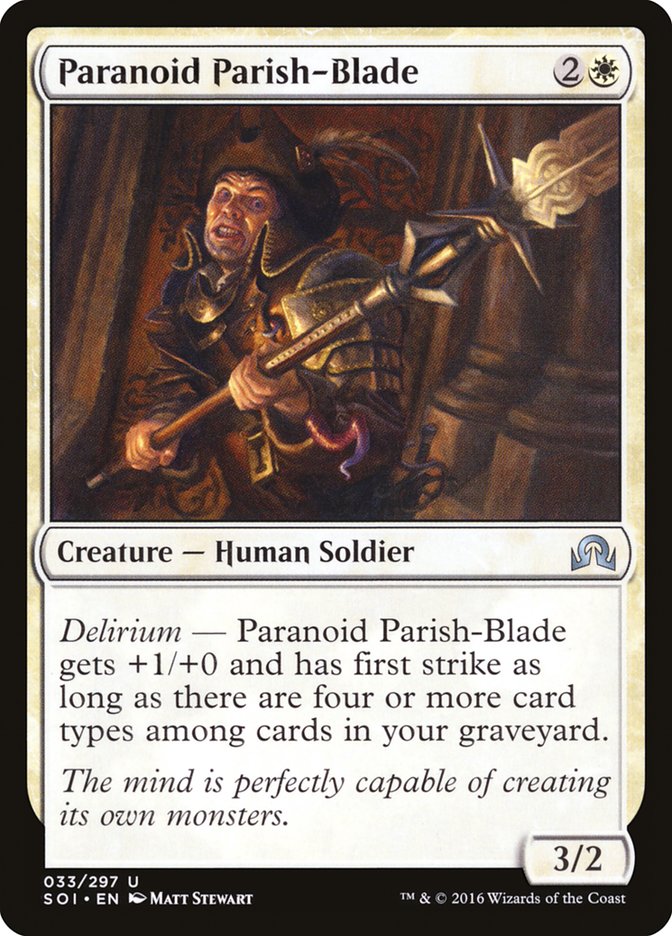 Paranoid Parish-Blade [Shadows over Innistrad] (SOI 33)