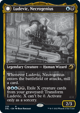 Ludevic, Necrogenius // Olag, Ludevic's Hubris [Innistrad: Double Feature] (DBL 233)