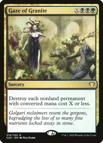 Gaze of Granite [Commander 2020] (C20 214)