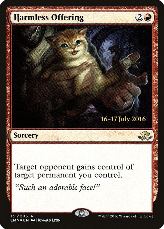 Harmless Offering  (Prerelease) [Eldritch Moon Prerelease Promos] (PEMN 131S)