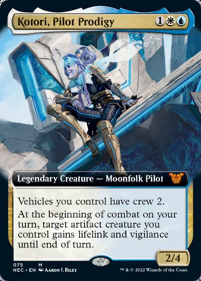 Kotori, Pilot Prodigy (Extended) [Kamigawa: Neon Dynasty Commander] (NEC 75)