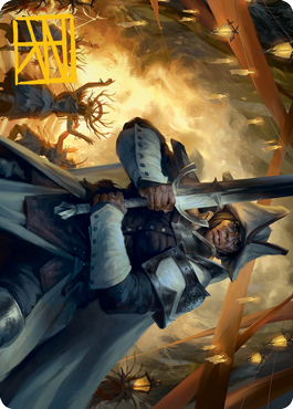 Ritual Guardian Art Card (Gold-Stamped Signature) [Innistrad: Midnight Hunt Art Series] (AMID 18)