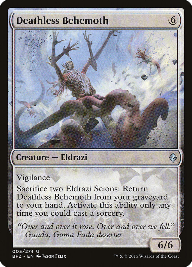 Deathless Behemoth [Battle for Zendikar] (BFZ 5)