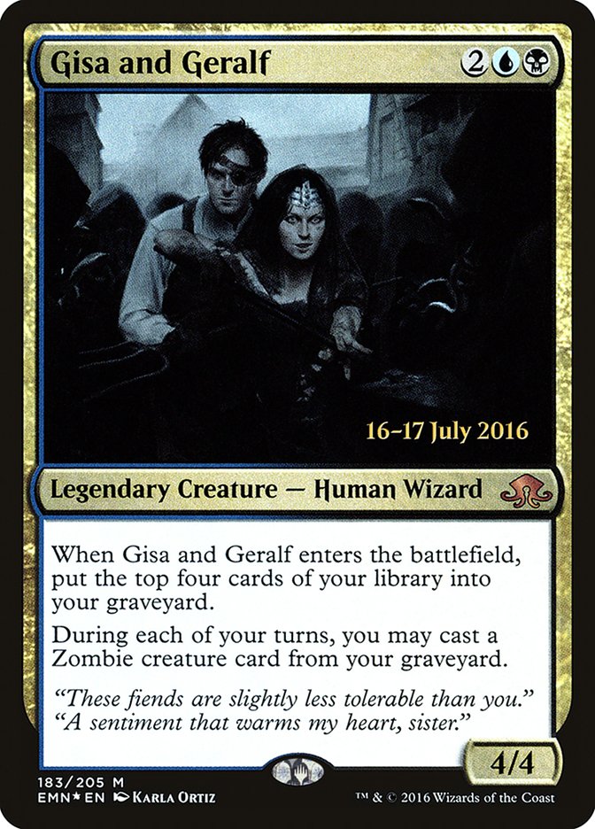 Gisa and Geralf  [Eldritch Moon Prerelease Promos] (PEMN 183S)