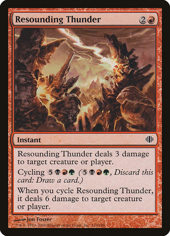 Resounding Thunder [Shards of Alara] (ALA 110)