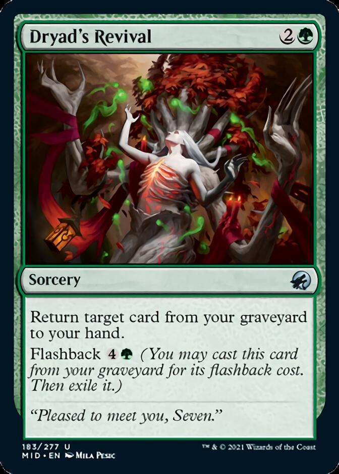 Dryad's Revival [Innistrad: Midnight Hunt] (MID 183)