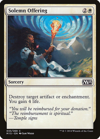Solemn Offering [Magic 2015] (M15 33)