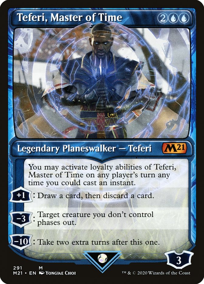 Teferi, Master of Time (Showcase) (291) [Core Set 2021] (M21 291)